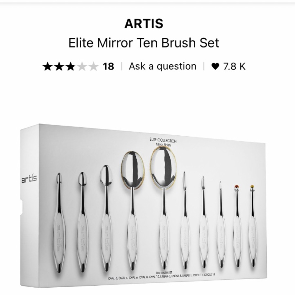Artis Elite Make Up Brushes - brand new